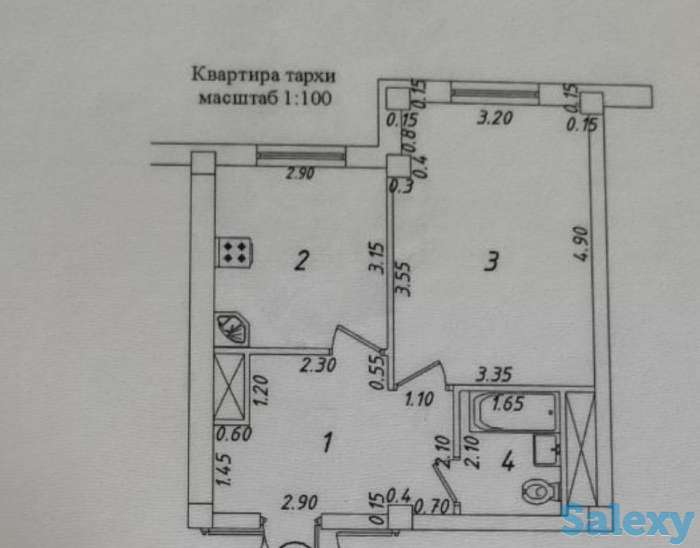 Продается квартира на Алмазарском районе в Новостройке, 40 м2 , с ремонтом., фотография 6