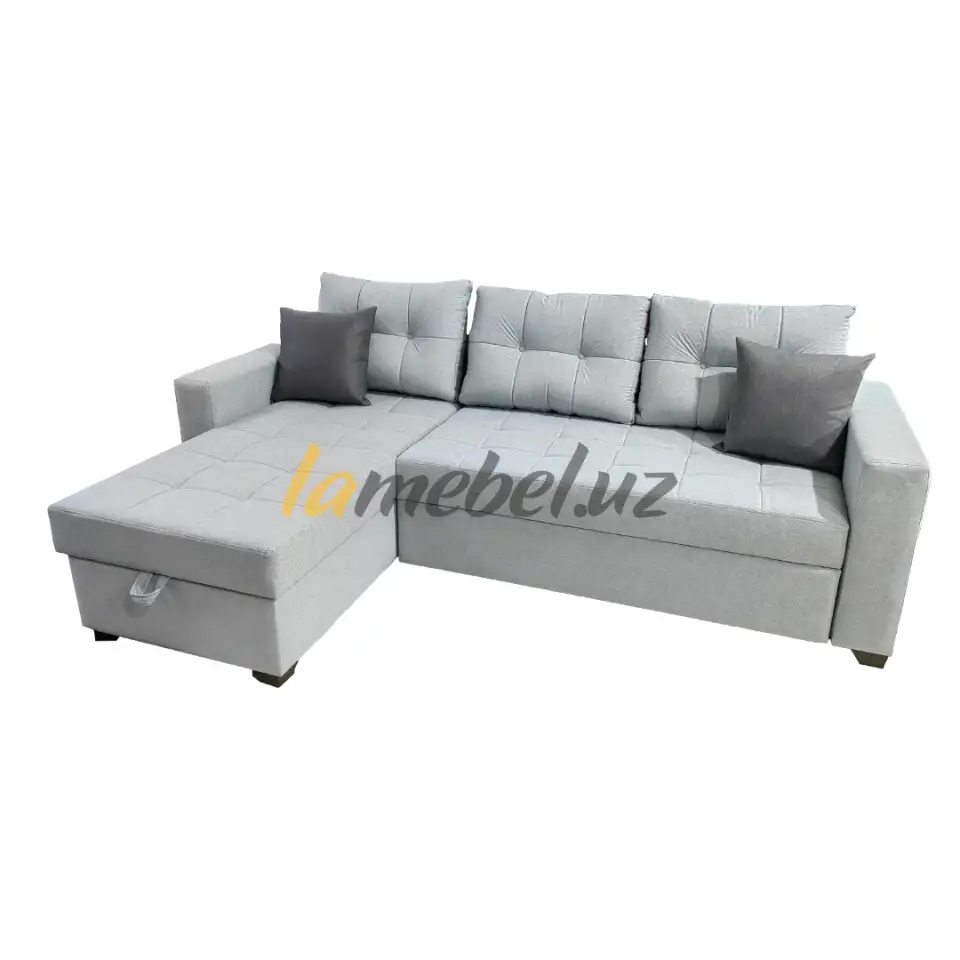 Угловои диван-кровать Monaco Light Gray, фотография 1