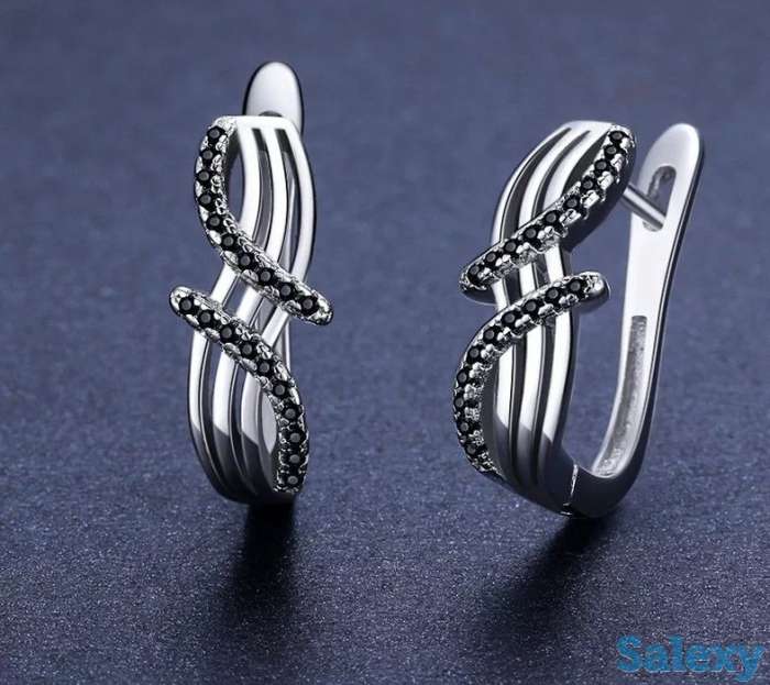 Серебряные серьги из серебра 925 пробы, фотография 2