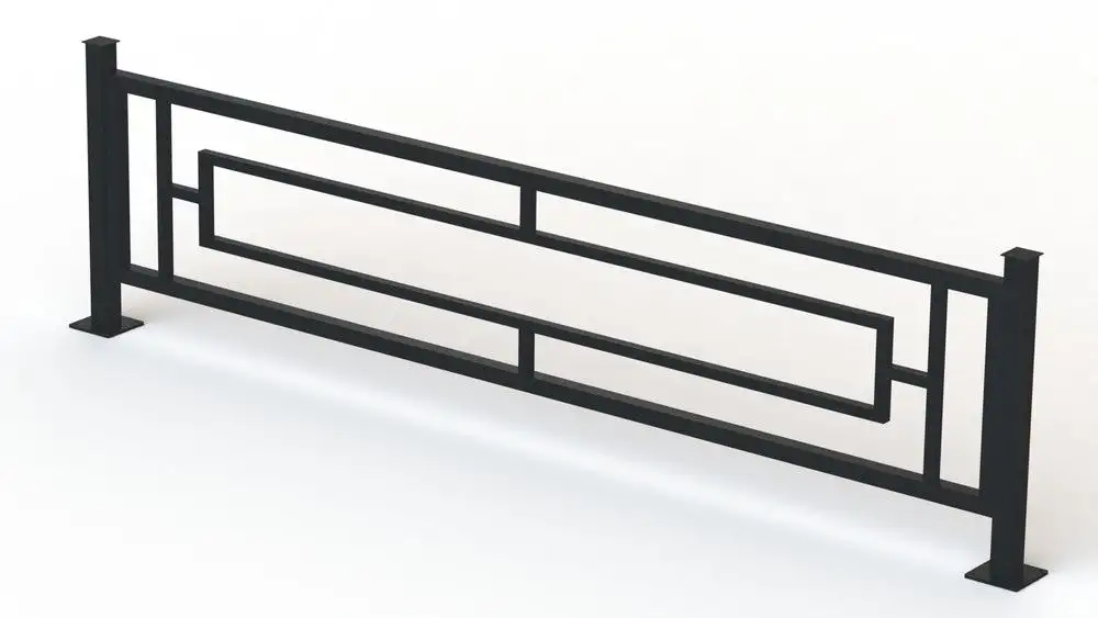 Газонное ограждение, L 680.-2510 мм, Высота 230.-1180 мм, Материал: сталь, Покрытие: цинк-полимер..., фотография 1