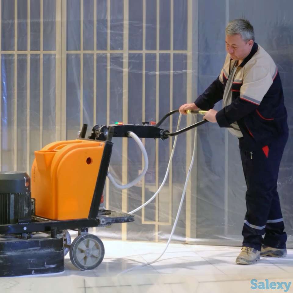 Очистка, реставрация мраморных, каменных полов, бетона, брусчатки, фотография 1