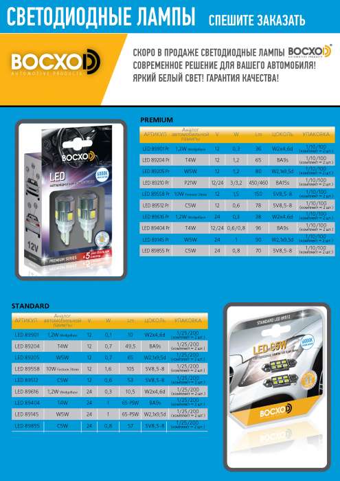 Лампа автомобильная головной свет Н4 STANDARD 60/55W, фотография 12