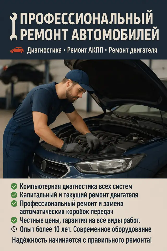 Профессиональный ремонт автомобилей, фотография 1