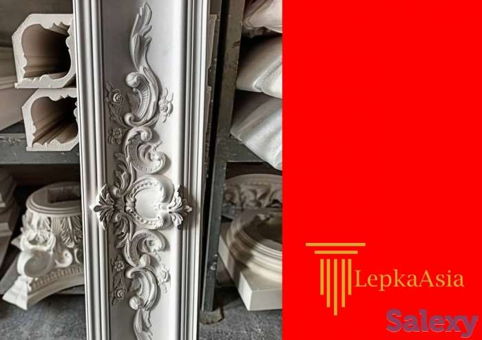 Лепнина на заказ колонны Tyaga lepka fibrabeton тяга фасадный, фотография 1