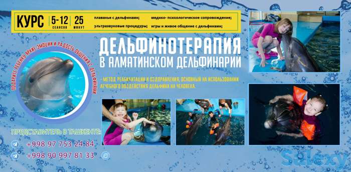 Cезонные скидки на курсы дельфинотерапии в Алматы, фотография 1