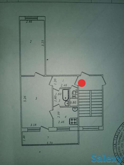 Продам Квартиру 2\4\4 с большим балконом, 17-ый квартал Чилонзар, фотография 9