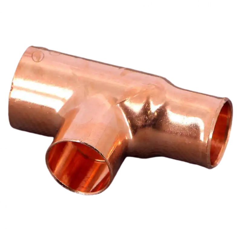 Тройник медный D3: 9-159 мм, D3: 6-108 мм, D3: 6-108 мм, Производ.: Comap; HALCOR..., фотография 1