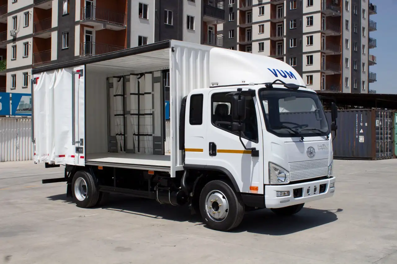 Автофургон шторно-тентовый FAW Tiger V 7 т дизель, фотография 1
