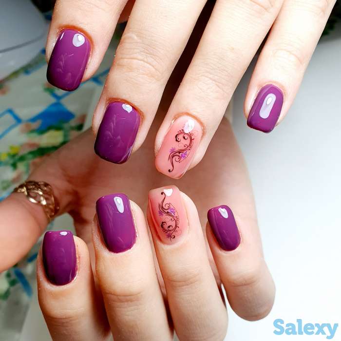 Маникюр,  наращивание, фотография 8