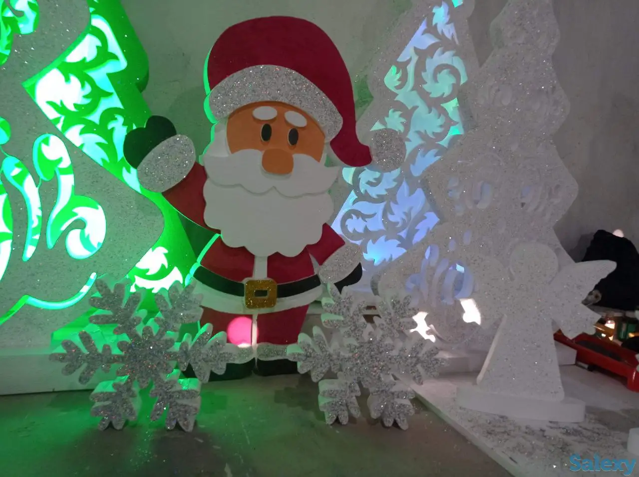 Новогодний декор из пенопласта, фотография 12