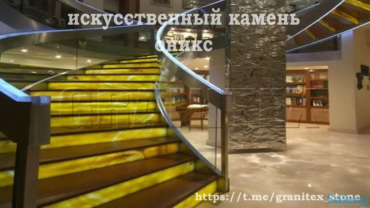 Наполнитель для искусственного светорассеивающего мрамора оникс, фотография 4