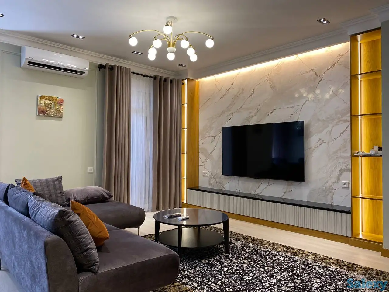 ЖК NRG Oybek,2-комнатная,76 м²,12/12,евроремонт,мебель,техника, фотография 1