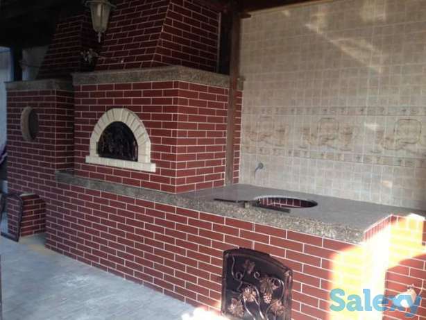 Строительство печи пиццы, барбекю, камина. Облицовка мрамором и гранит, фотография 1