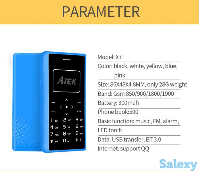 Ультра тонкий телефон AIEK, фотография 2