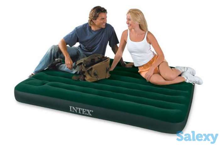 Надувной матрас intex. 199х99х22 со встроенным насосом!, фотография 1