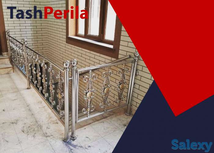 Металлические перила для лестниц на заказ в ташкенте, фотография 8