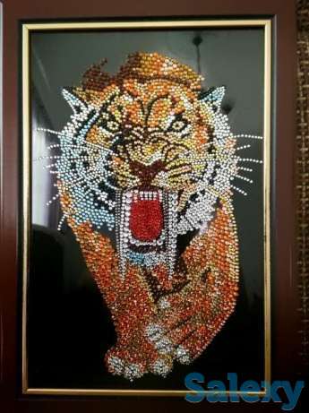 Картина стразами Тигр (древняя сила), фотография 1