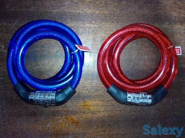 Новые противоугонные велотроса-замки, велонасосы, звуковые велосигналы, фотография 1