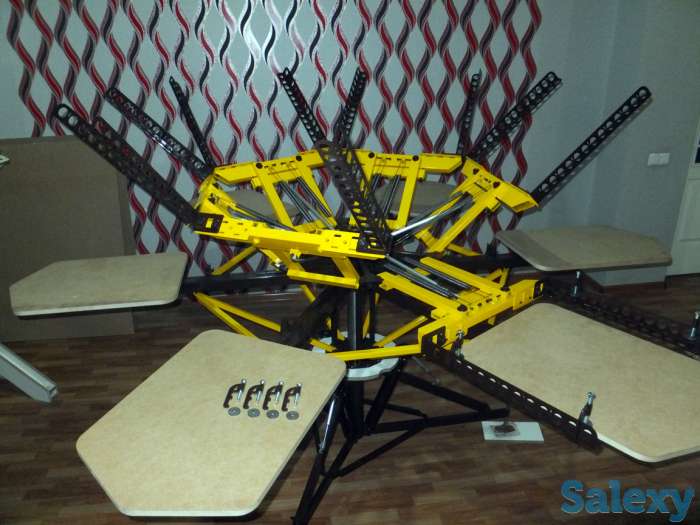 Шелкография. Карусельный станок 6х6 в комплекте с ИК сушилкой., фотография 1