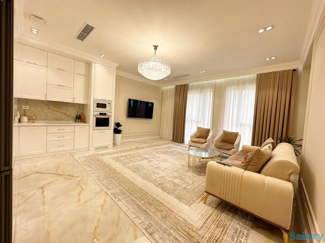 ЖК Мирабад Авеню,2-комнатная,7/12,77 м²,евроремонт,меб/тех, фотография 3