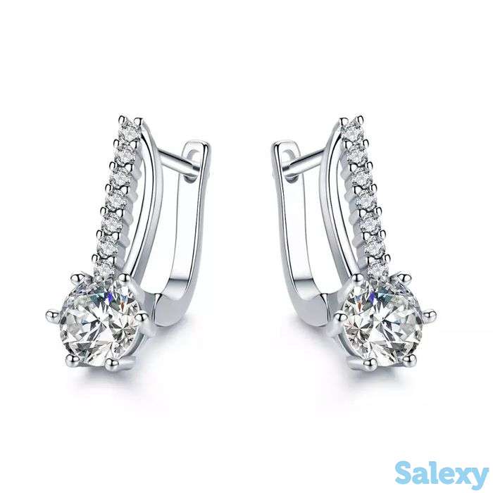 Сережки из серебра 925 пробы, фотография 4