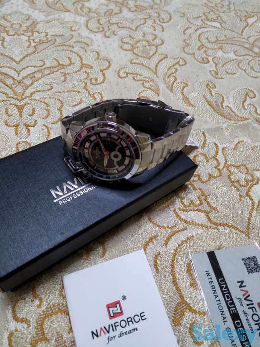 Мужские часы naviforce Топ люксовый бренд модные водонепроницаемые кварцевые, фотография 4