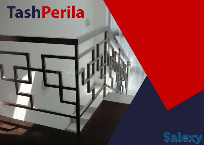 Перила из чёрного металла в ташкенте на заказ, фотография 9