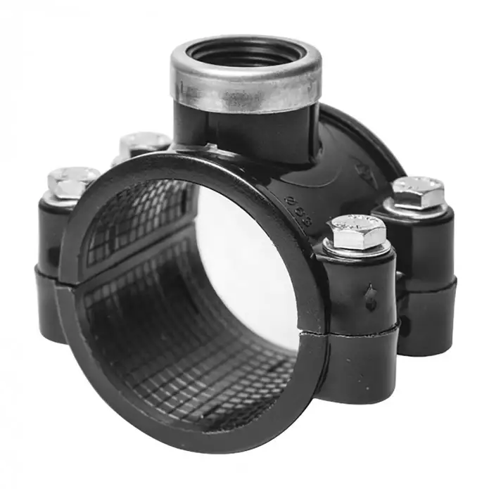 Седелка D: 15-300 мм, Матер.: PE100; НПВХ; ПНД; ПП..., D рез.: 1,5; 1,25; 0,5..., фотография 1