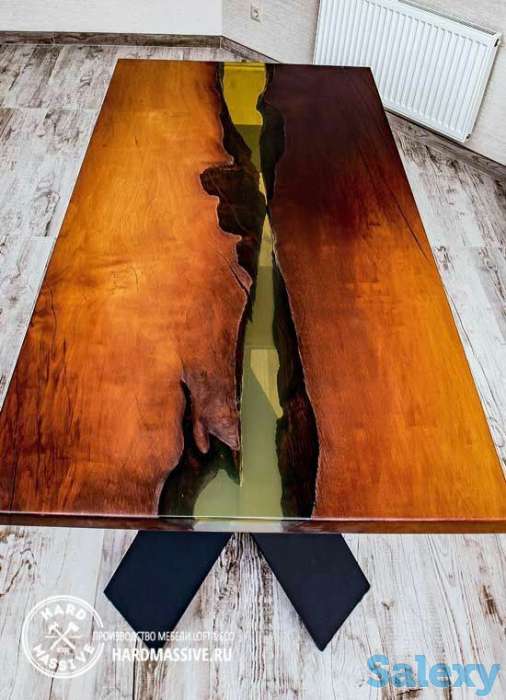изготовляем столы.столешницы из массива дерева с элементами эпоксидной смолы, фотография 1