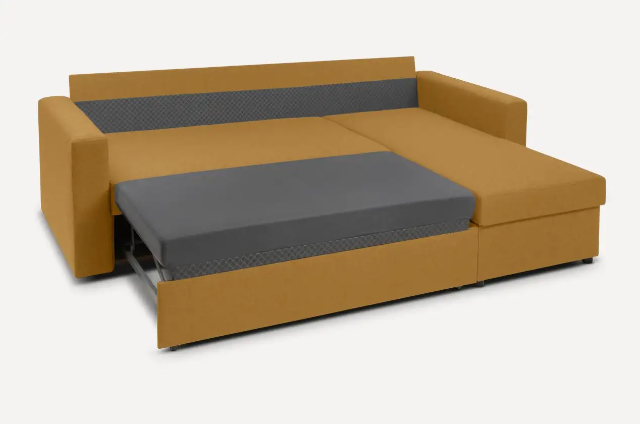 Диван Фишер угловой yellow для дома для офиса, фотография 7