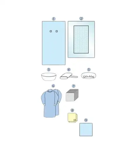 Комплект белья операционного для ангиографии dr. green's оптом, фотография 1