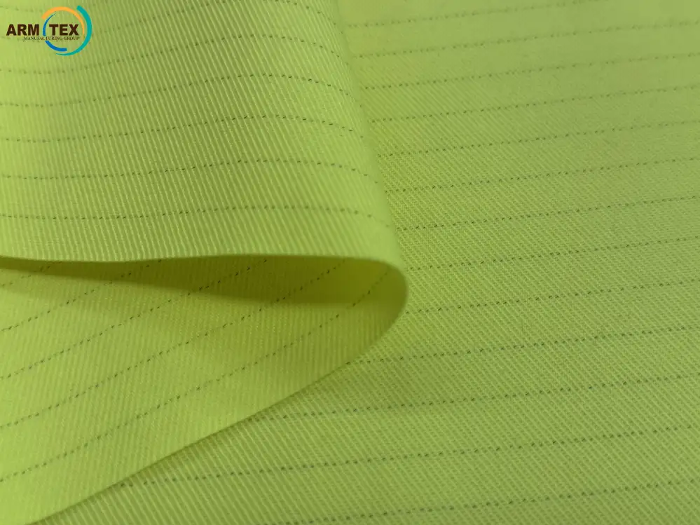 ARMTEX VIS-FR 340 STRONG  Огнестойкая Саржа 22  Сигнальный Жёлтый, фотография 4
