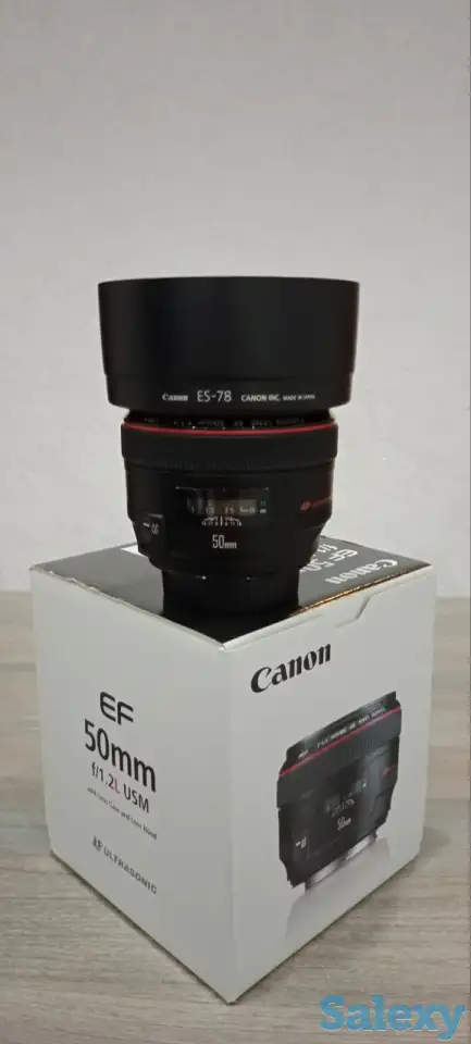 Объектив Canon 50 mm, 1/1.2 USM, фотография 1