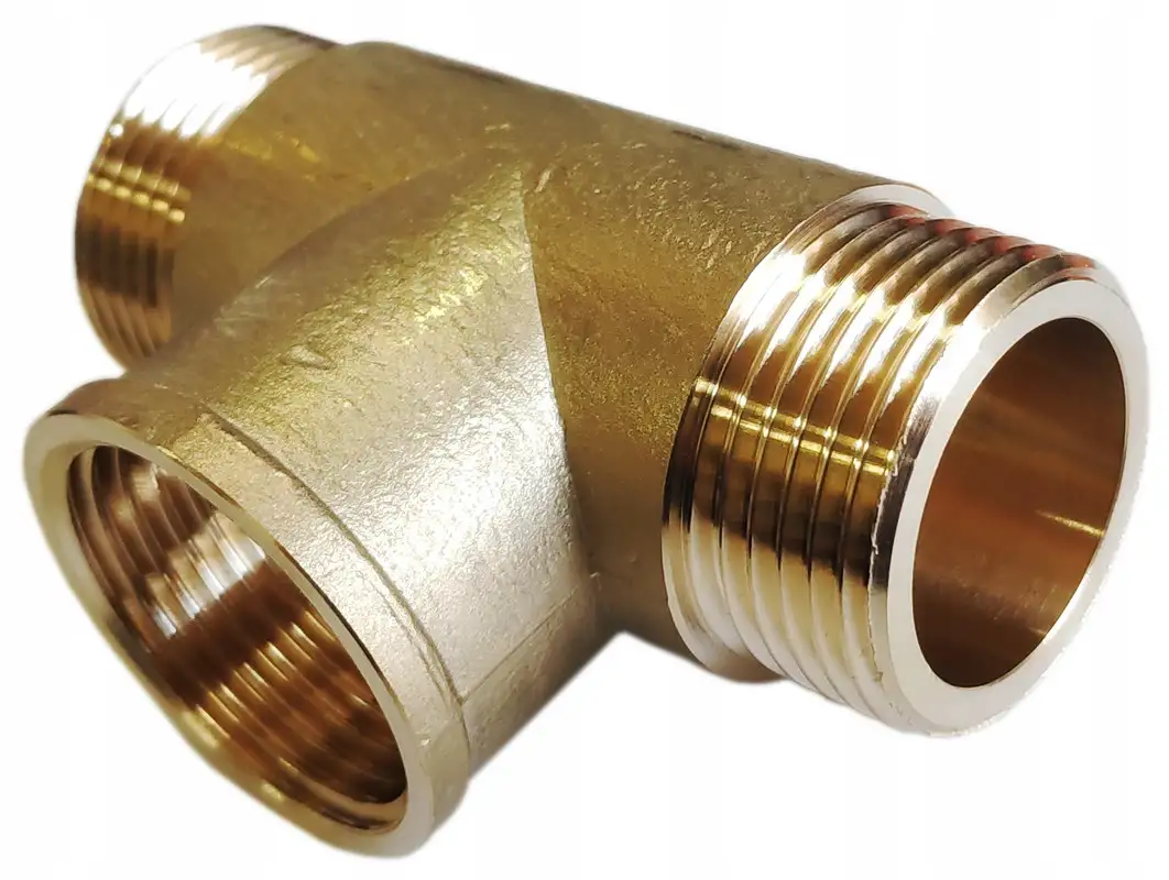 Тройник латунный D3: 8-65 мм, D3: 10-63 мм, D3: 10-63 мм, Способ присоед.: цанга..., фотография 1