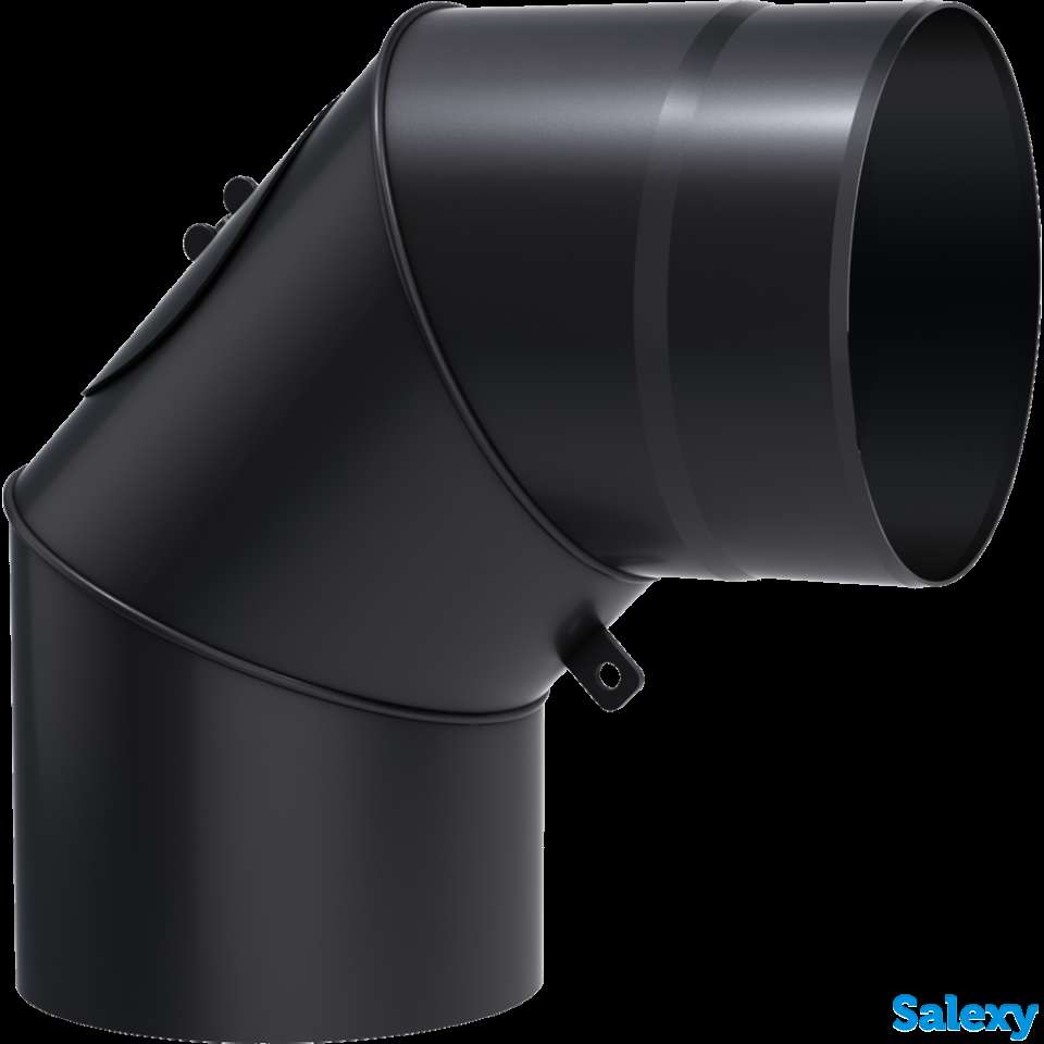 Поворот 90° толщина 2 мм.  сталь - Ø130, 150, 180, 200 в Ташкенте, Узбекистан, отвод, колено, труба, шибер, фотография 1