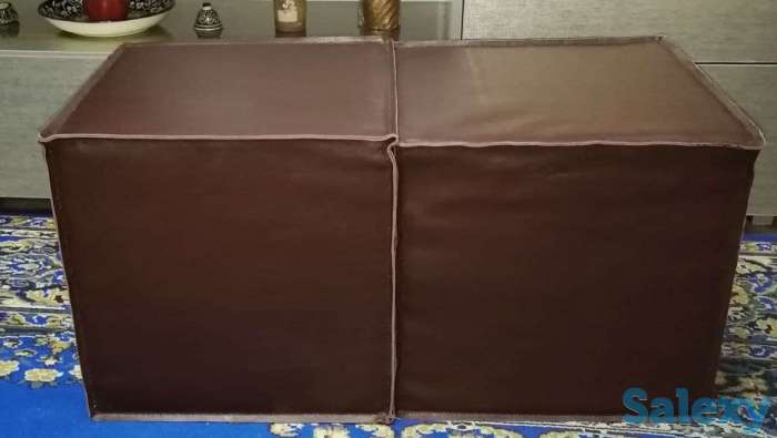 шкура ковер из коровы  кожаные пуфики, фотография 17