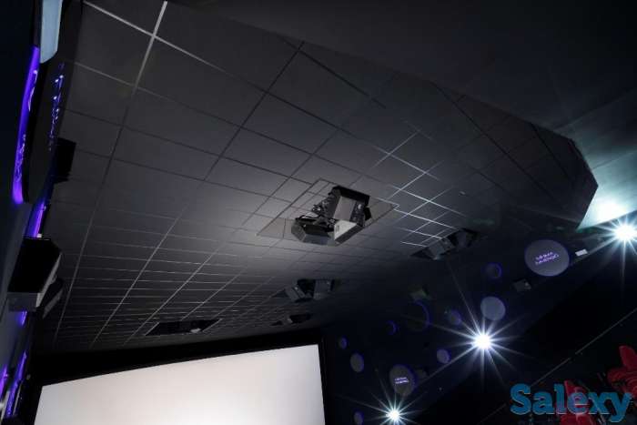 Чёрные потолочные панели Rockfon — акустика в помещения, фотография 2