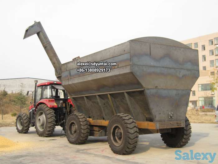 машина транспорта и саморазгрузки для заготовленного зерна или кукурузы зерновая тележка/  Перевозка зерна, фотография 3