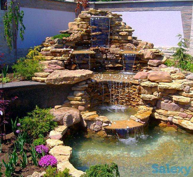 Посев газона, цветники, клумбы, рокарии, альпинарии. Делаем искусственные водопады и барельефы. Установка систем авто по, фотография 8