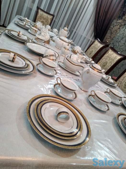 Изысканный столовый сервиз, на 12 персон 129 предметов, фотография 1