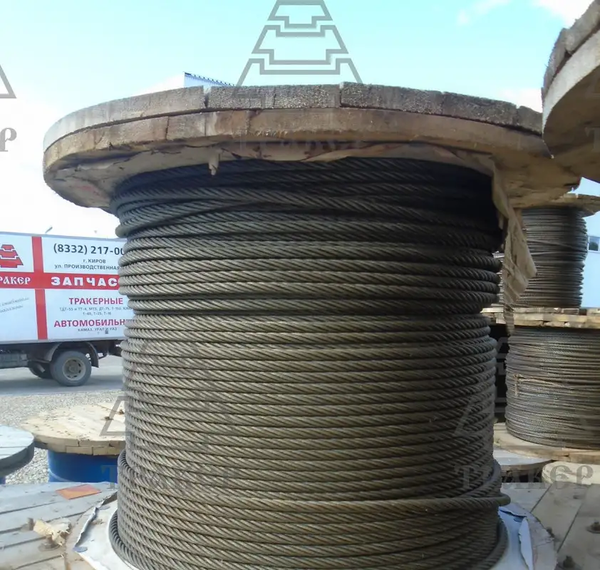 Гост 7668 80 канат стальной, D 6,3-72 мм, Покрытие: оцинкованный; светлый; черный, фотография 1