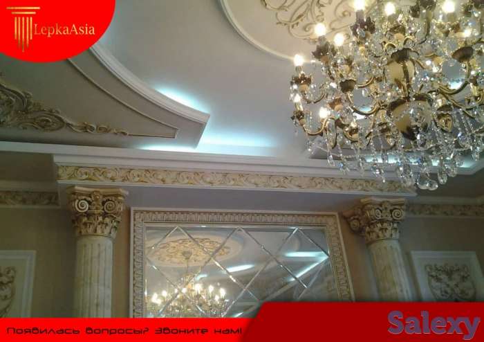 Лепка лепнина тяга 3D Панель камень колонна Tyaga lepka fibrabeton, фотография 1