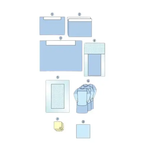 Комплект белья хиругического для кардиоваскулярных операций dr. green's оптом, фотография 1