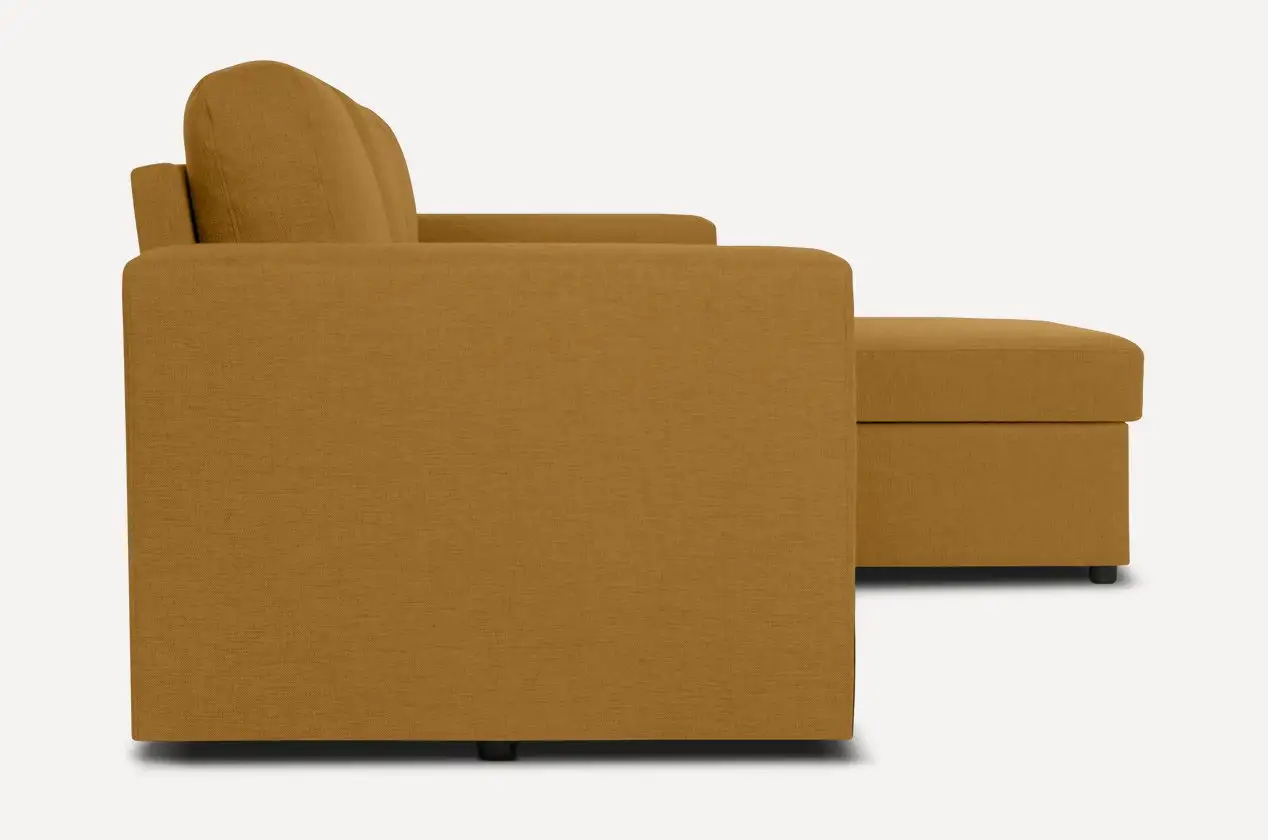 Диван Фишер угловой yellow для дома для офиса, фотография 8