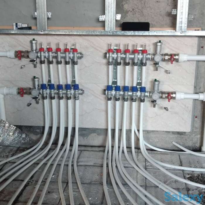 Монтаж отопления сантехник тёплый пол, фотография 6