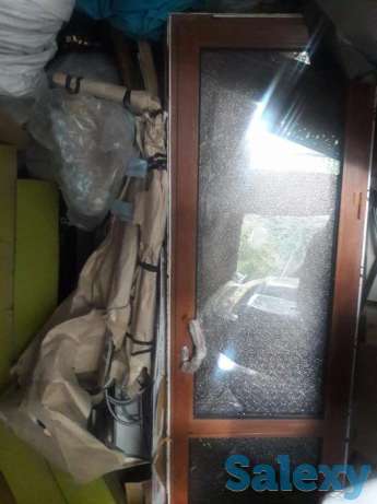 Акфа двери из алюминея цвет золотой дуб 230см на 82см, фотография 1