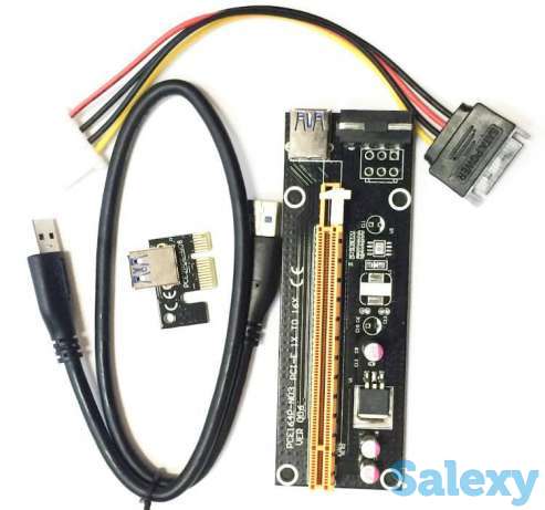 Райзеры 100 см PCI-E 16x на 1x, фотография 1