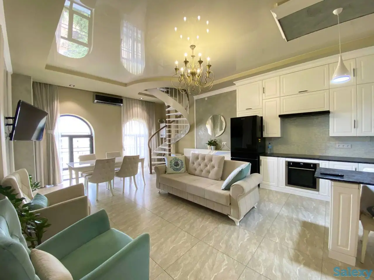 Паркентский,ЖК Ренессанс,3-комнатная-дуплекс,8/9,98 м²,евроремонт, фотография 1