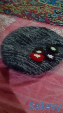 Продам шапку беретку для девочек 7 или 8 лет, фотография 1