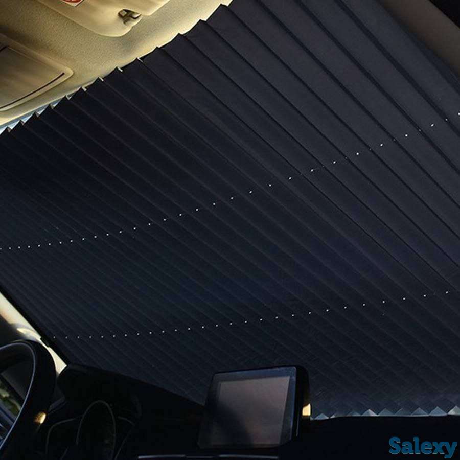 Раздвижная солнцезащитная шторка для лобового стекла от Skyway., фотография 4